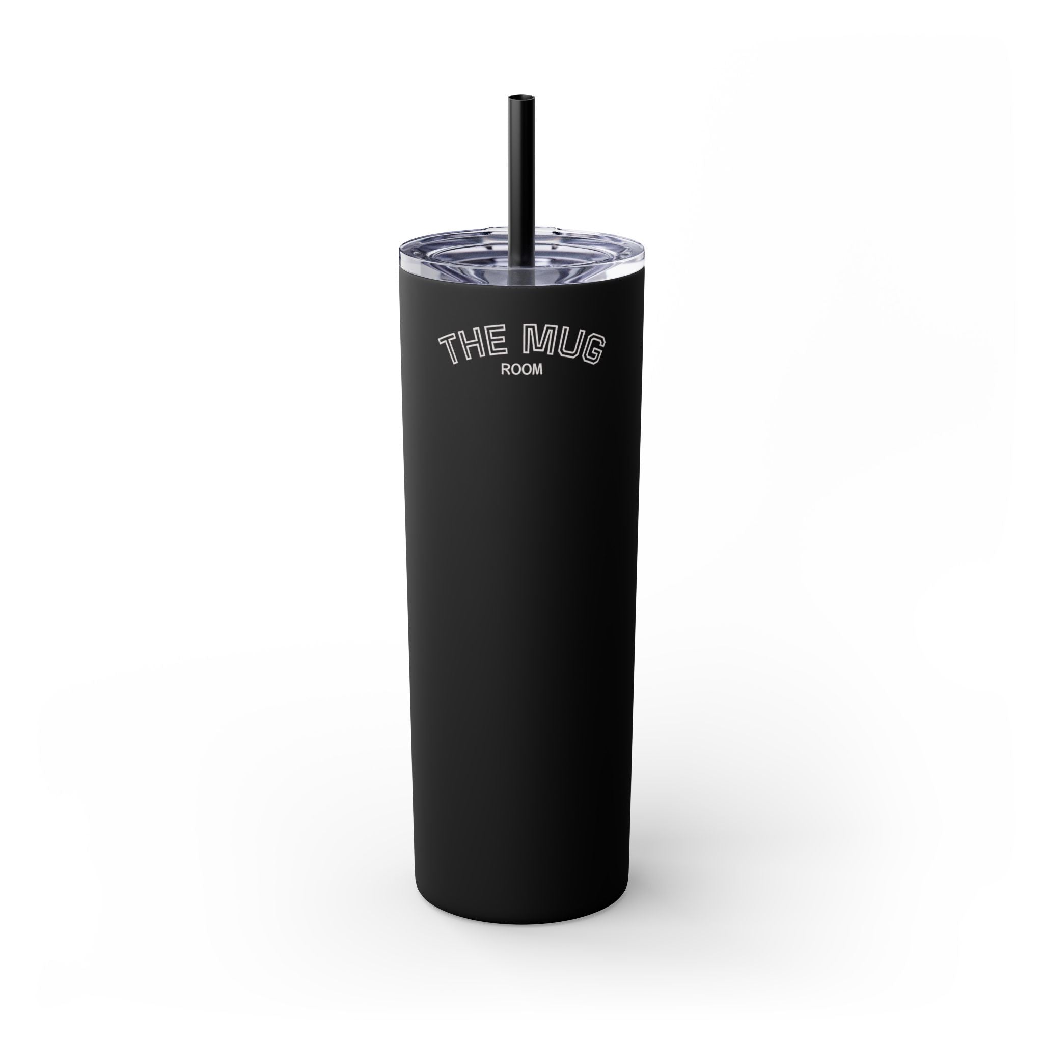 Skinny 20oz Straw Tumbler – 'The Mug Room' Minimalist Insulated Travel Cup