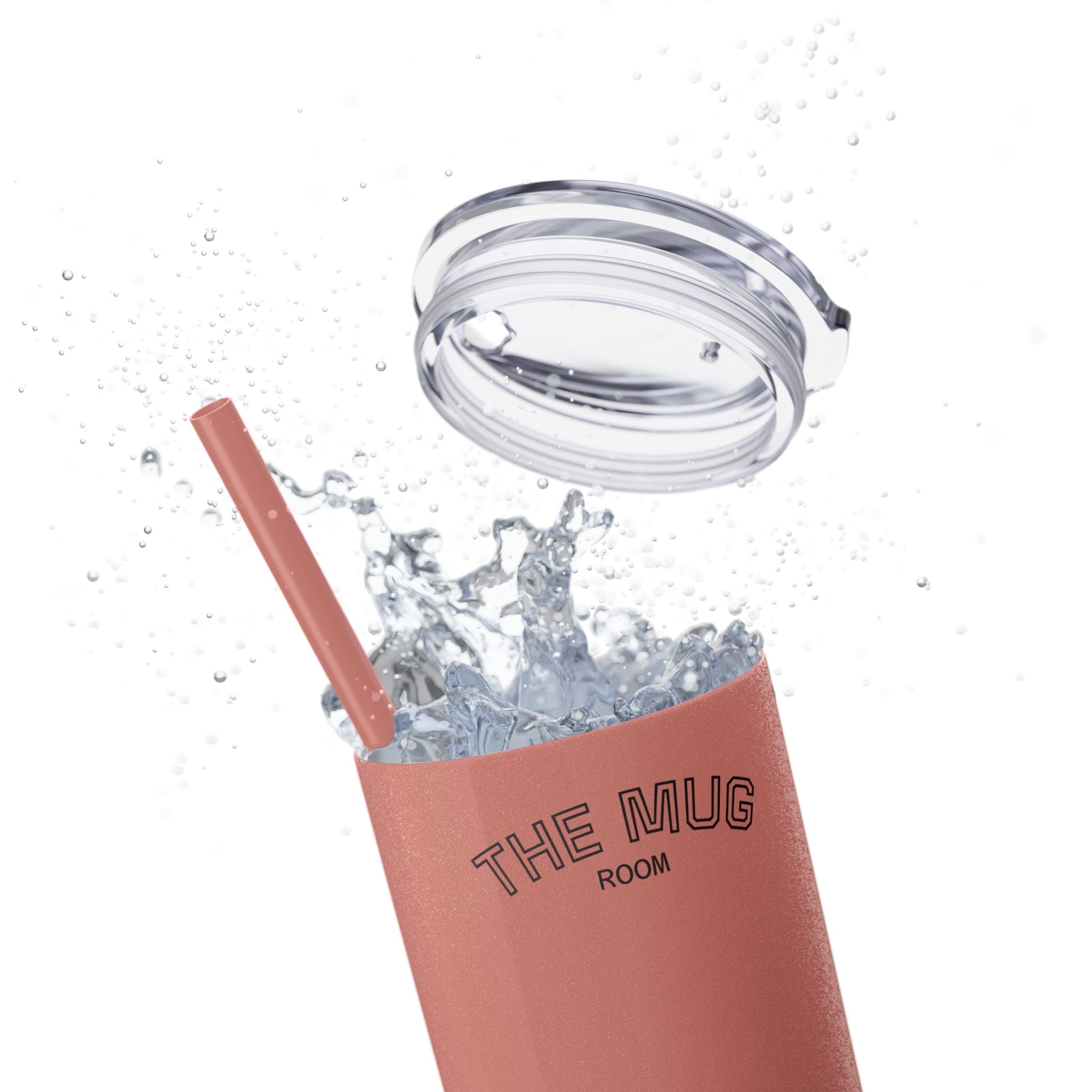Skinny 20oz Straw Tumbler – 'The Mug Room' Minimalist Insulated Travel Cup