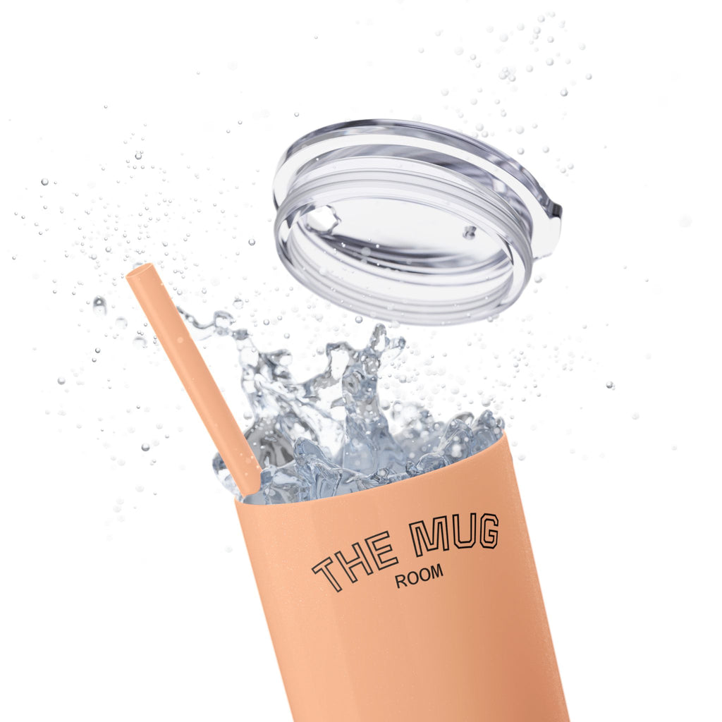 Skinny 20oz Straw Tumbler – 'The Mug Room' Minimalist Insulated Travel Cup
