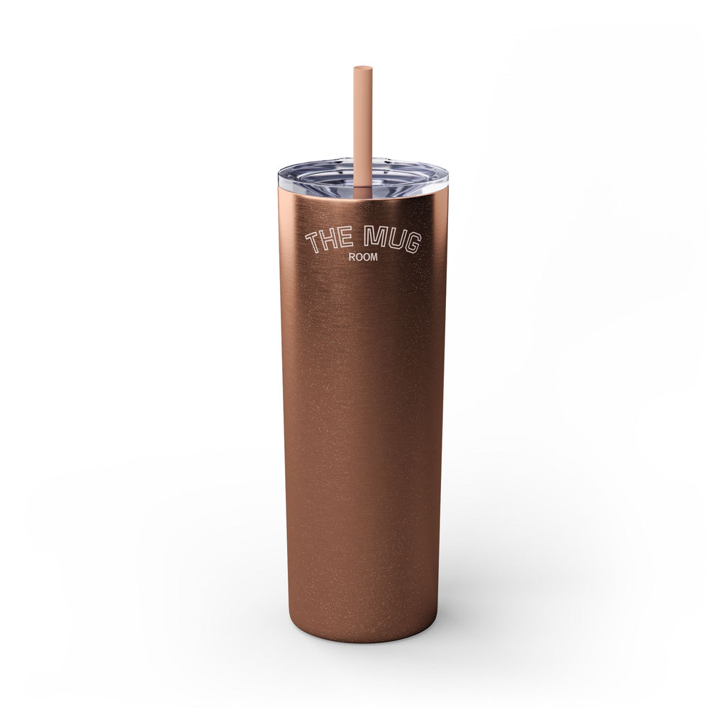 Skinny 20oz Straw Tumbler – 'The Mug Room' Minimalist Insulated Travel Cup