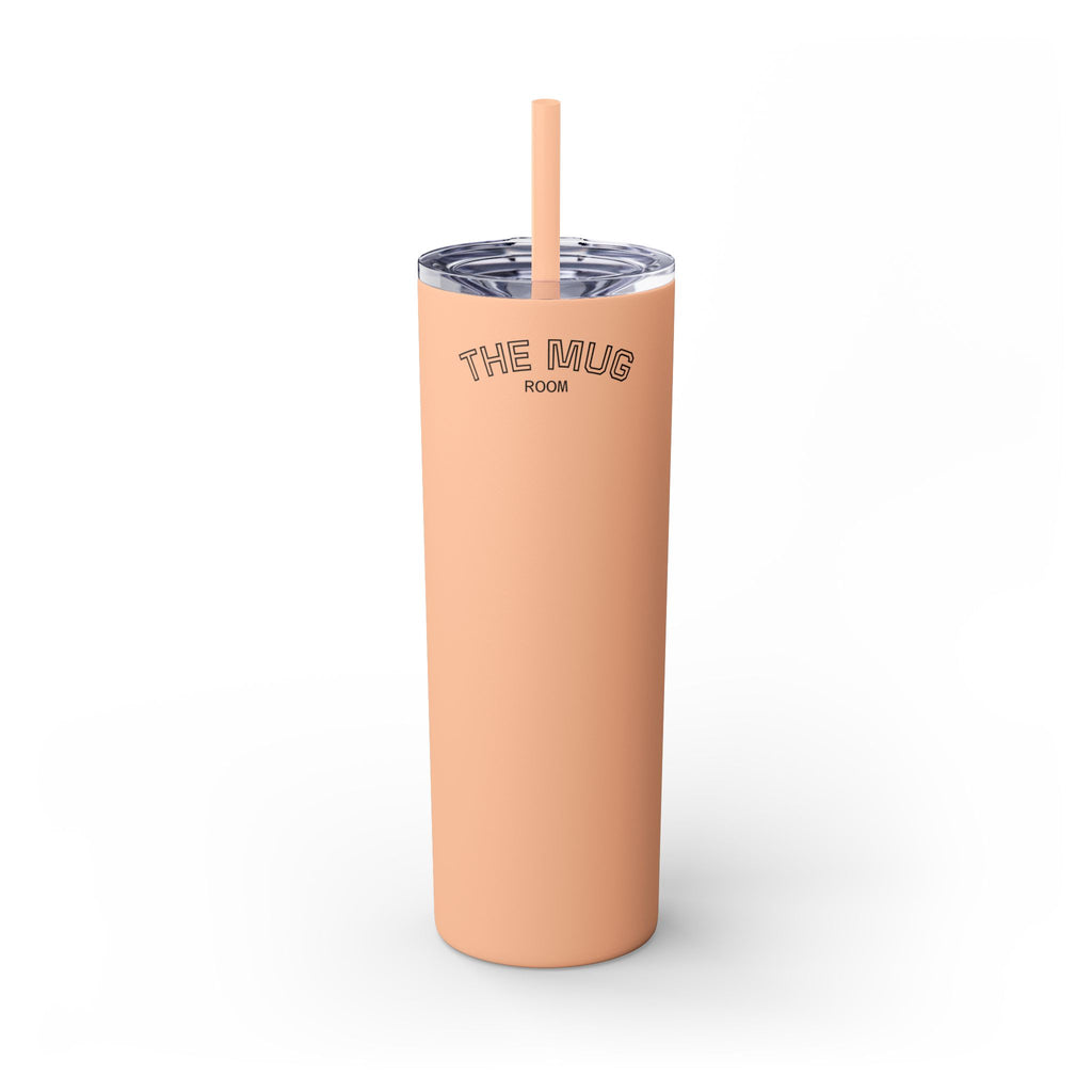 Skinny 20oz Straw Tumbler – 'The Mug Room' Minimalist Insulated Travel Cup