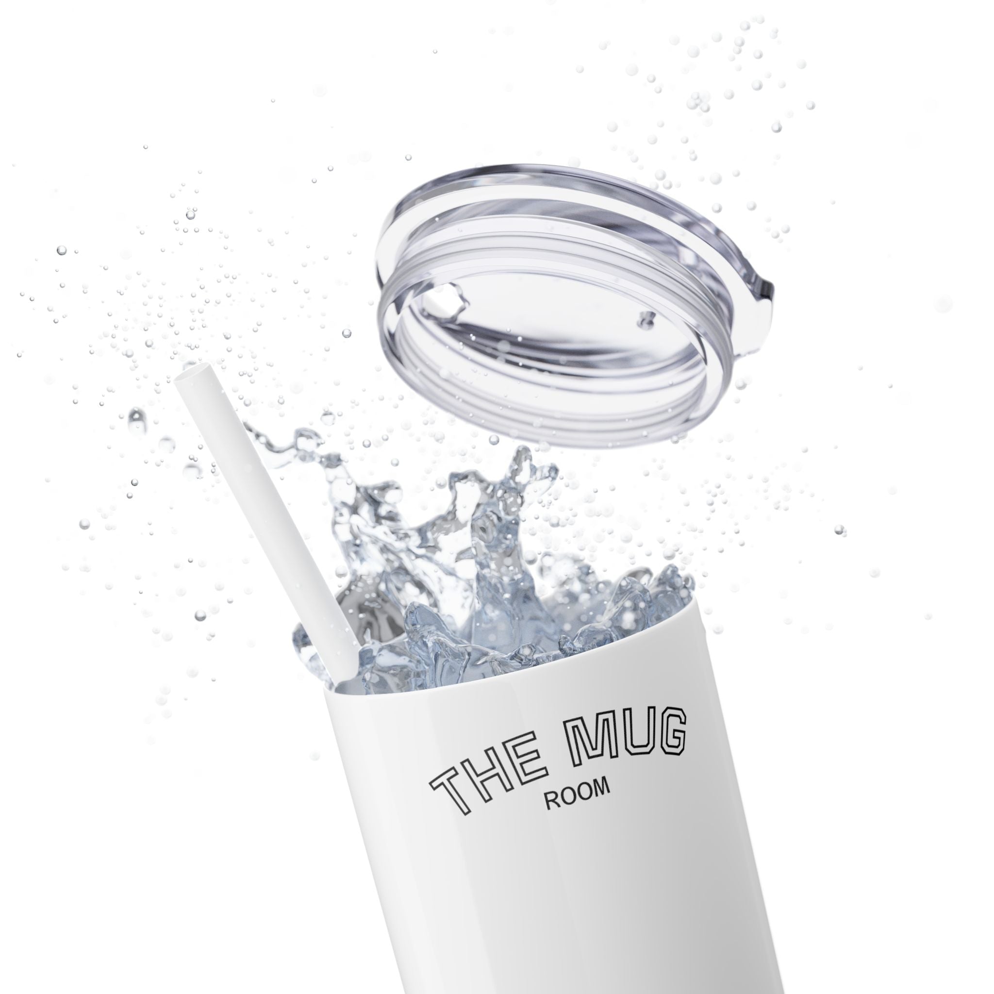 Skinny 20oz Straw Tumbler – 'The Mug Room' Minimalist Insulated Travel Cup