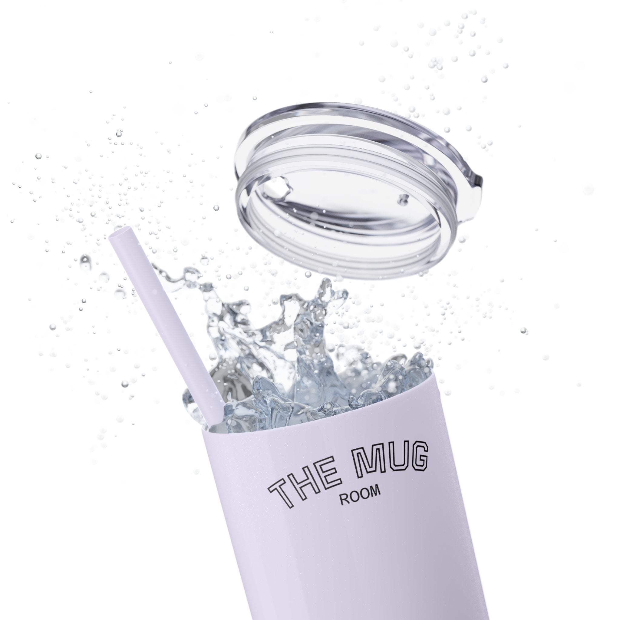 Skinny 20oz Straw Tumbler – 'The Mug Room' Minimalist Insulated Travel Cup