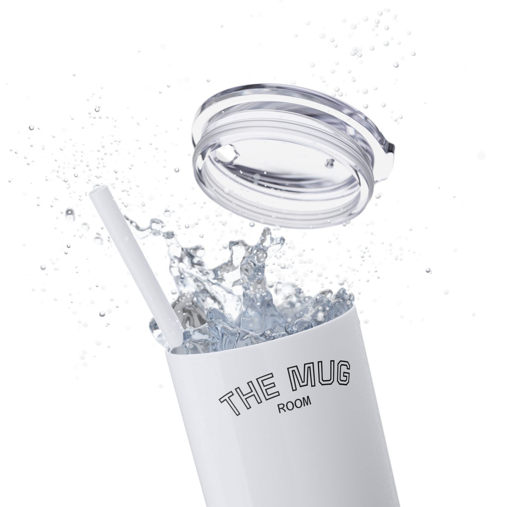 Skinny 20oz Straw Tumbler – 'The Mug Room' Minimalist Insulated Travel Cup