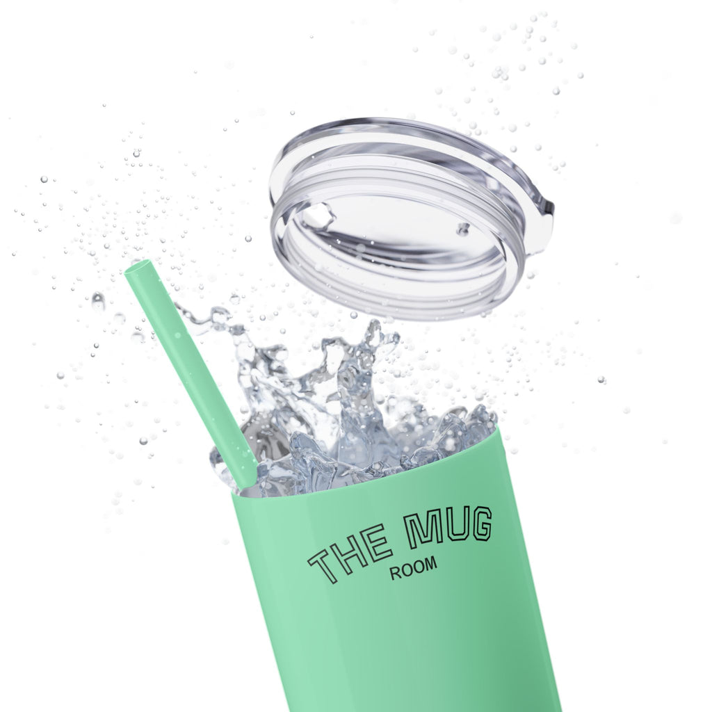 Skinny 20oz Straw Tumbler – 'The Mug Room' Minimalist Insulated Travel Cup