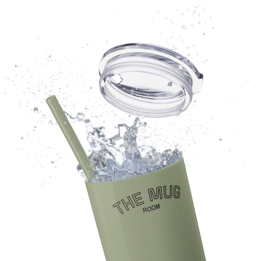 Skinny 20oz Straw Tumbler – 'The Mug Room' Minimalist Insulated Travel Cup