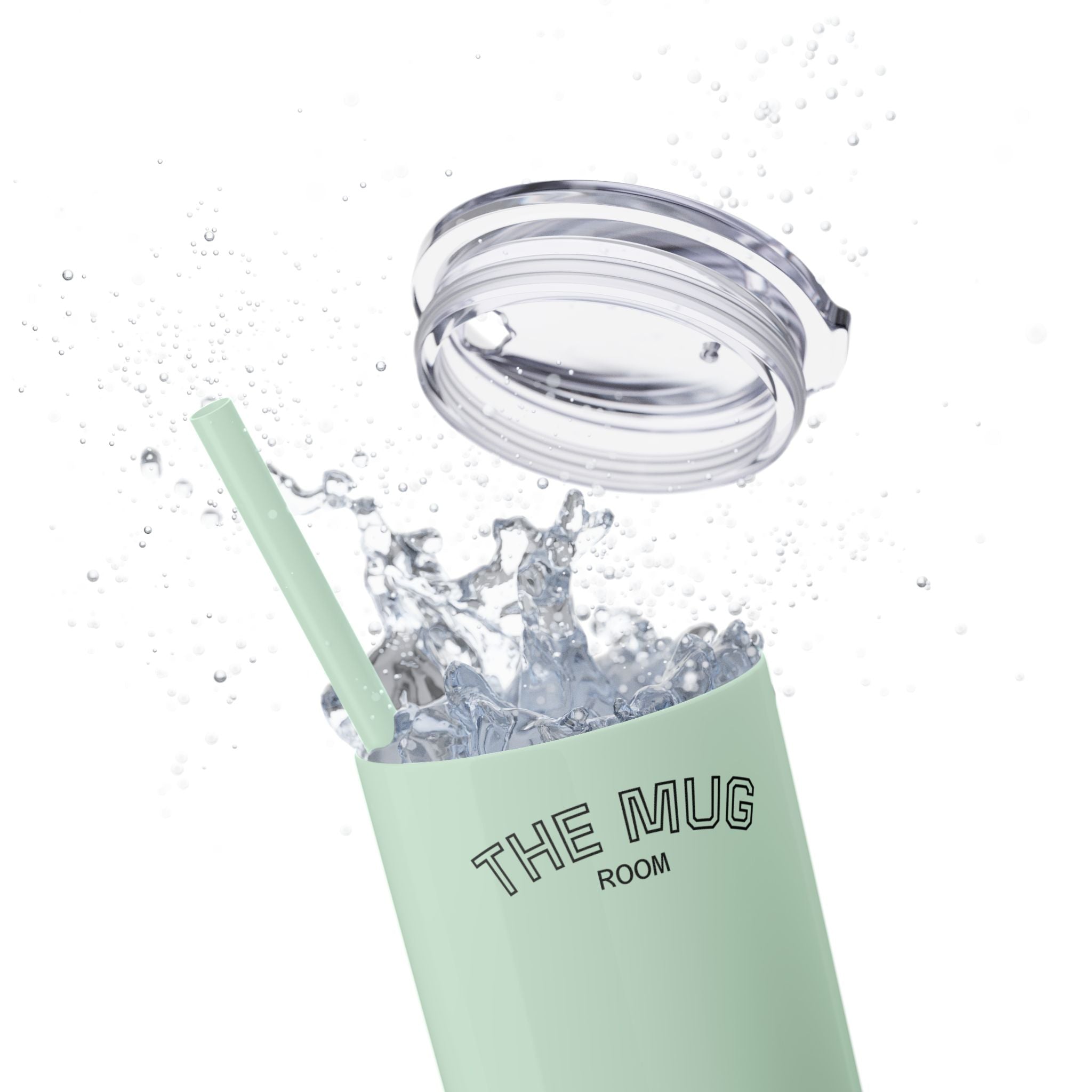 Skinny 20oz Straw Tumbler – 'The Mug Room' Minimalist Insulated Travel Cup